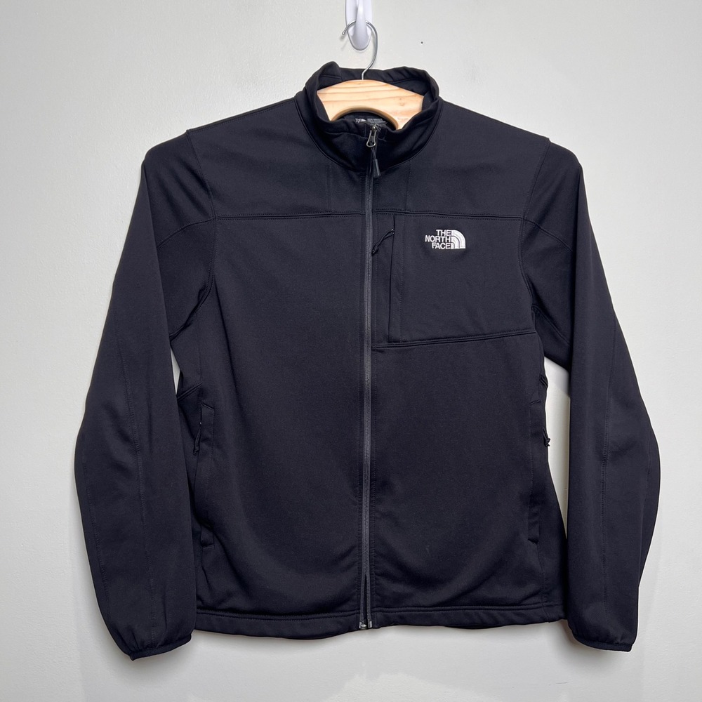 The North Face Astro Ridge Softshell Jacket Mens Large Black Full Zip *read